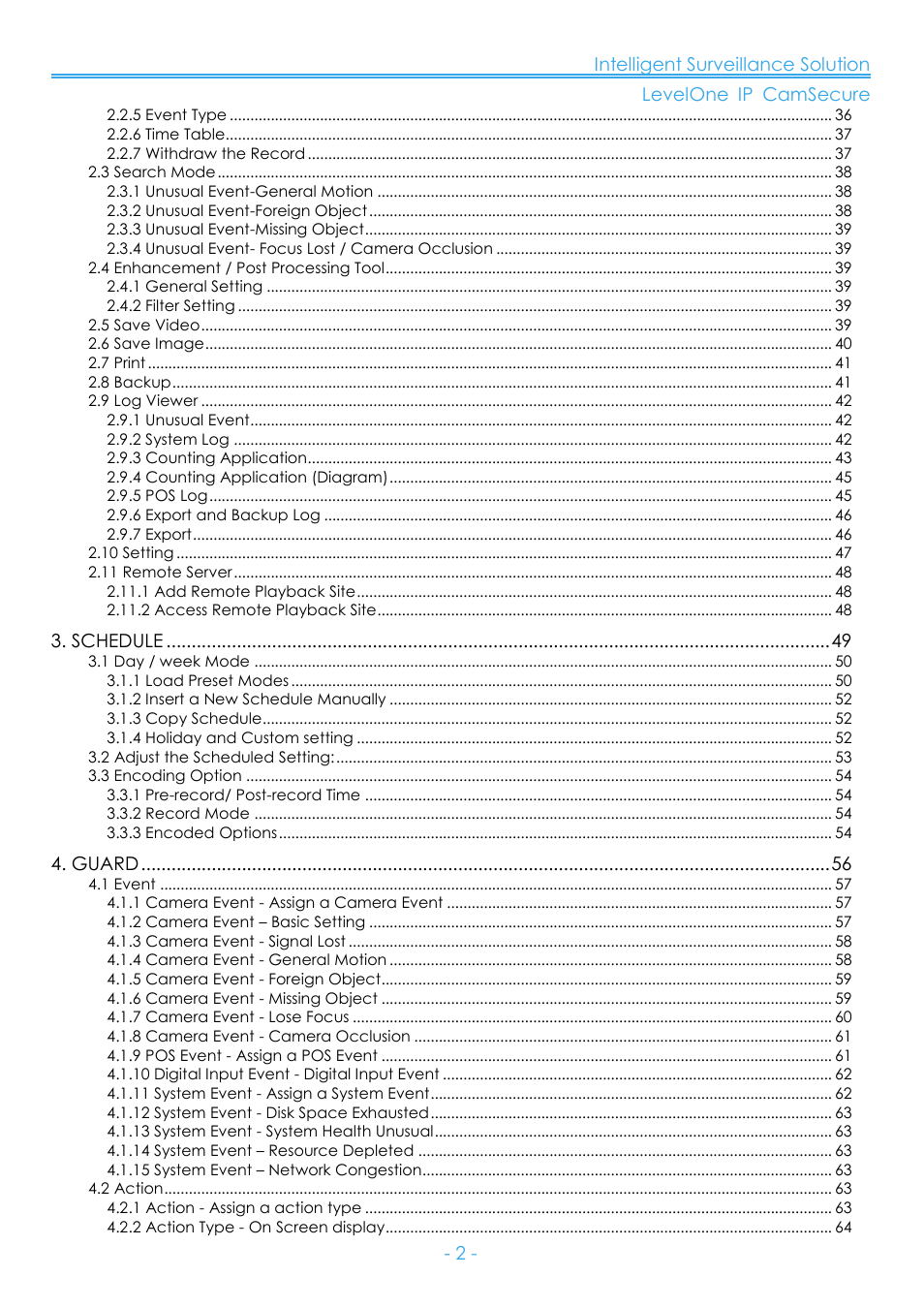 LevelOne FCS-8006 User Manual | Page 3 / 139