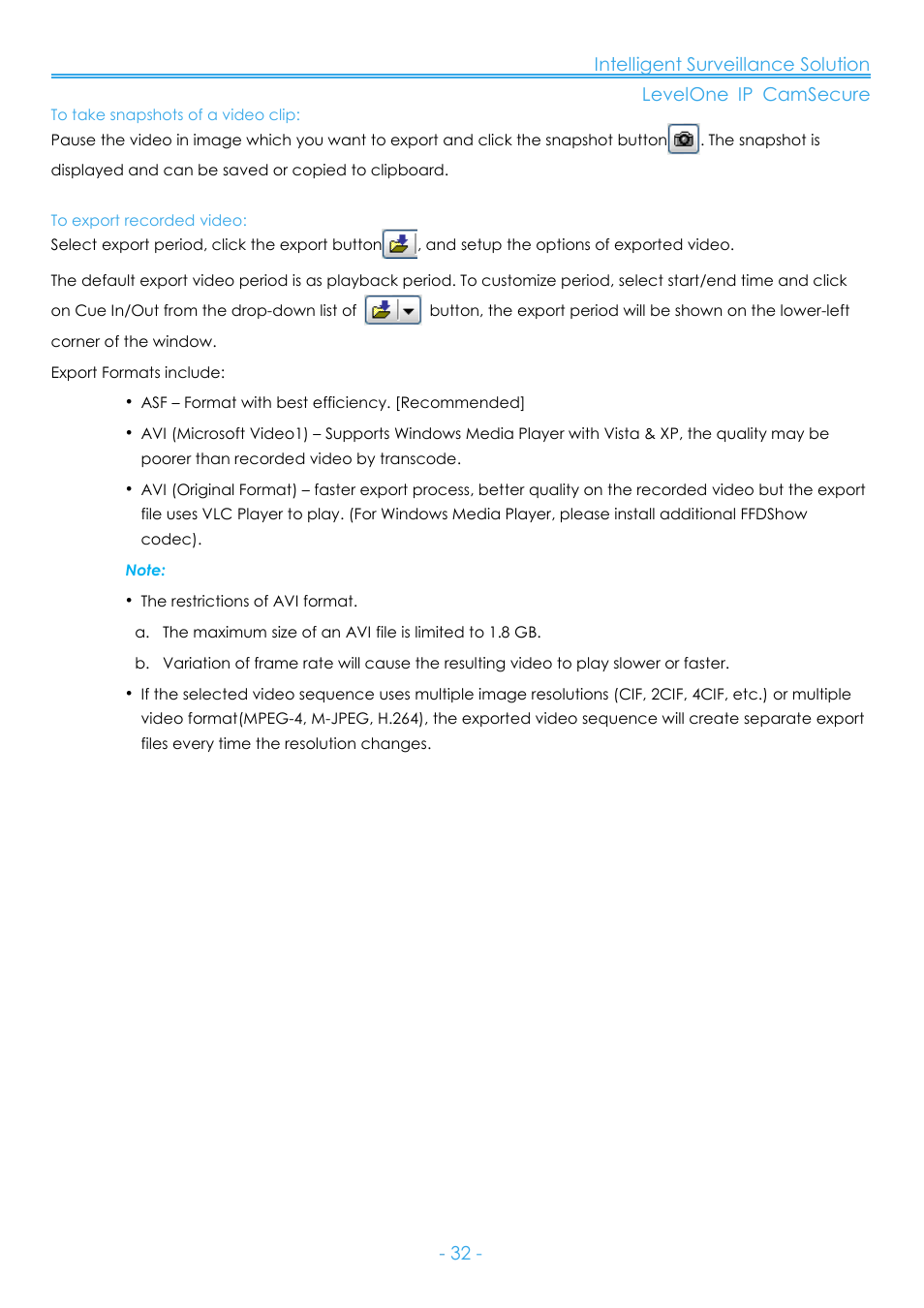 Ge 33 | LevelOne FCS-8006 User Manual | Page 33 / 139