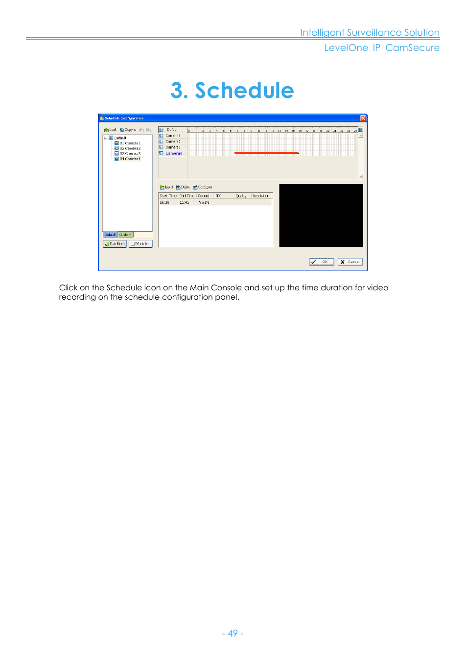 Schedule, Ge 49 | LevelOne FCS-8006 User Manual | Page 50 / 139