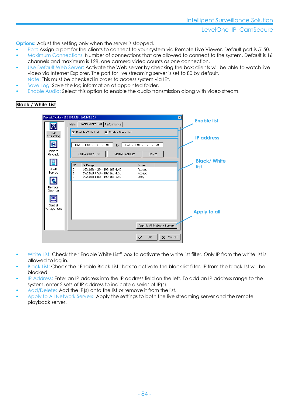 LevelOne FCS-8006 User Manual | Page 85 / 139