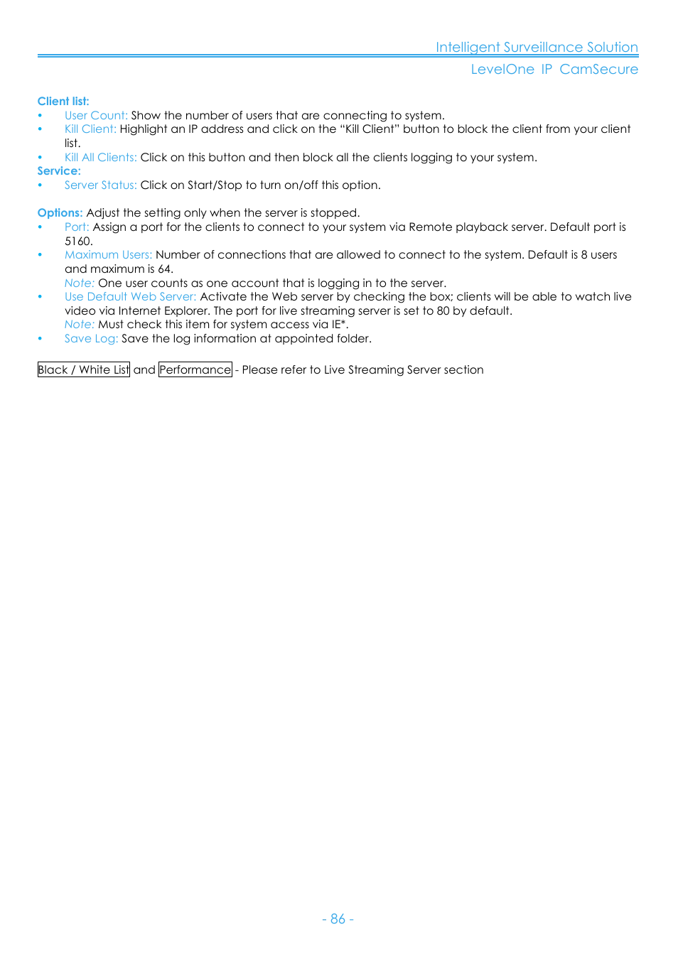 LevelOne FCS-8006 User Manual | Page 87 / 139
