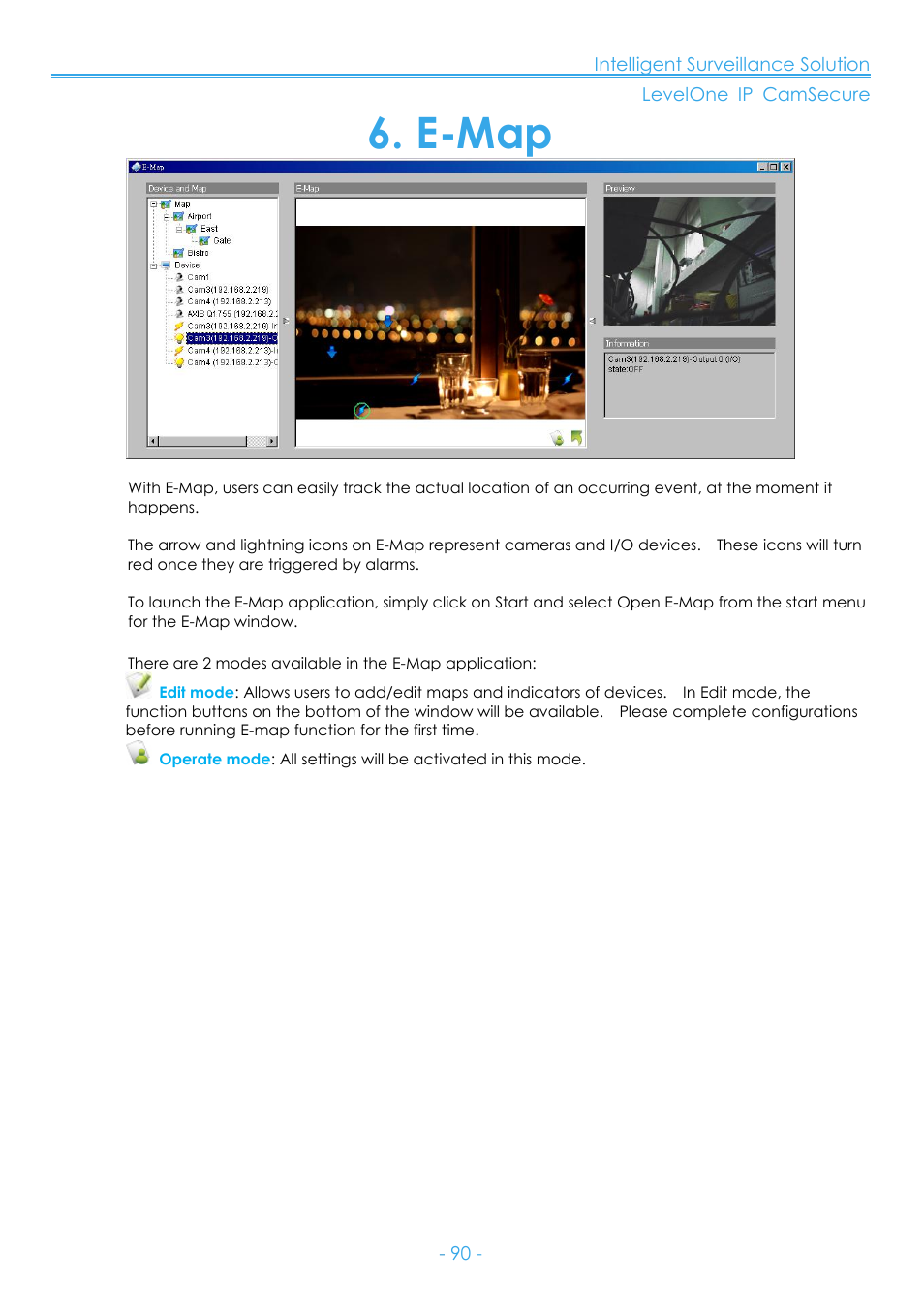 E-map | LevelOne FCS-8006 User Manual | Page 91 / 139