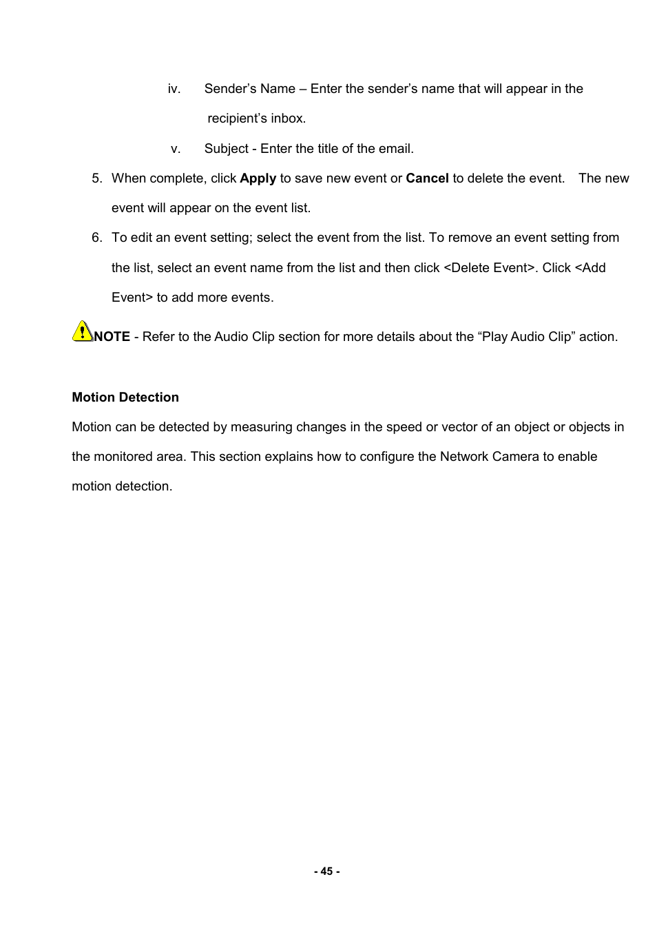 Motion detection | LevelOne FCS-3052 User Manual | Page 49 / 66