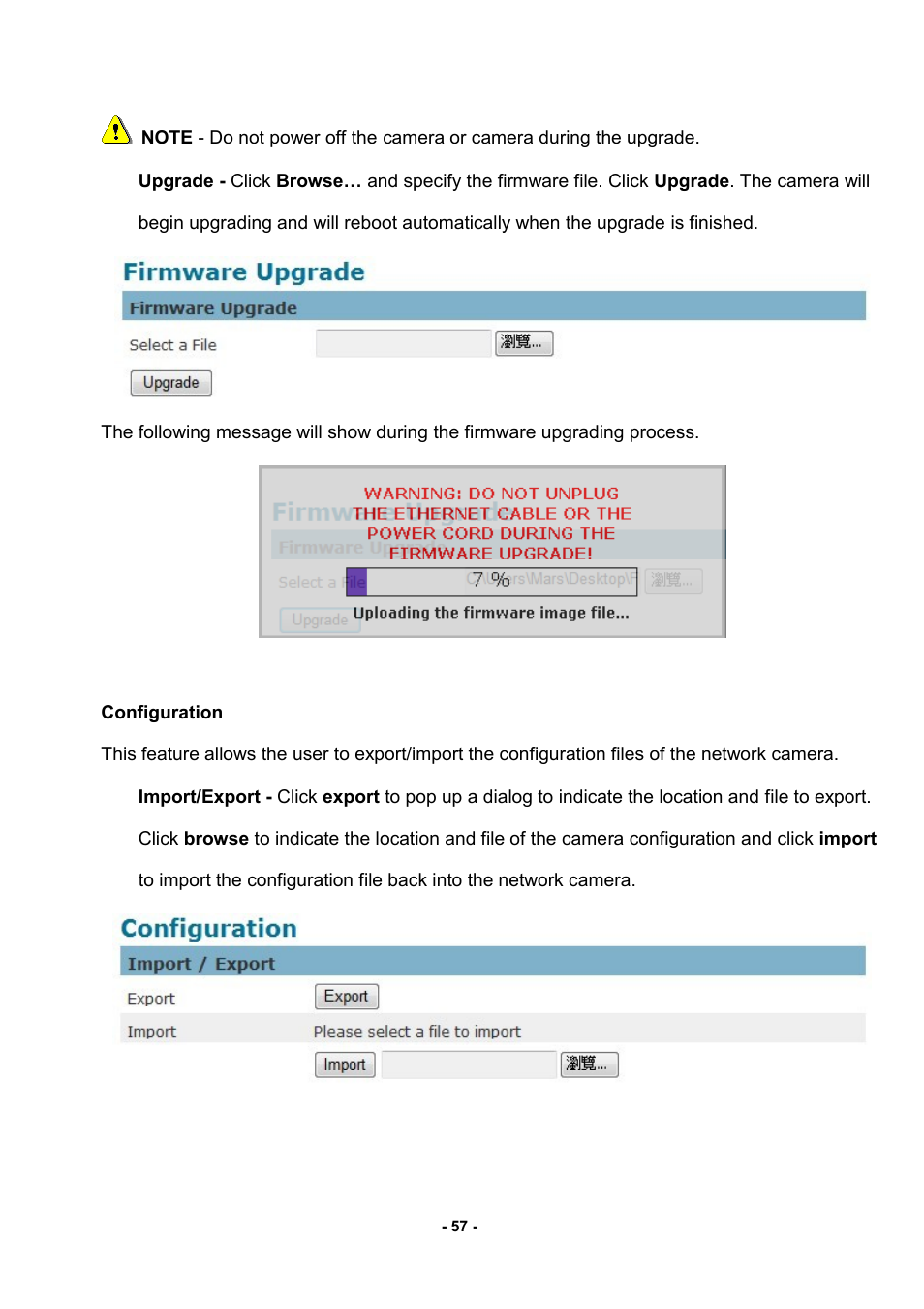 Configuration | LevelOne FCS-3052 User Manual | Page 61 / 66