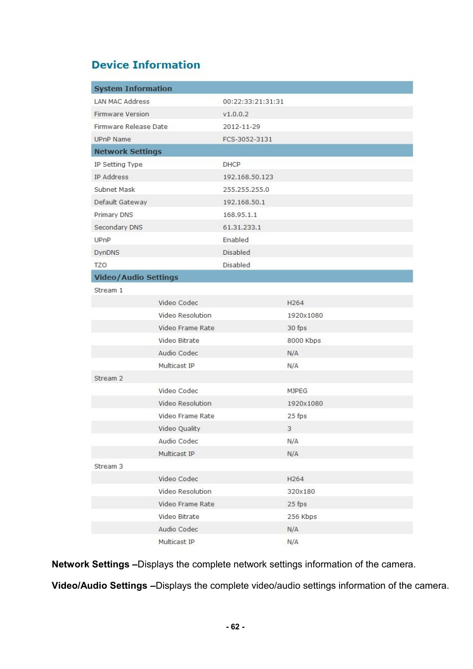 LevelOne FCS-3052 User Manual | Page 66 / 66