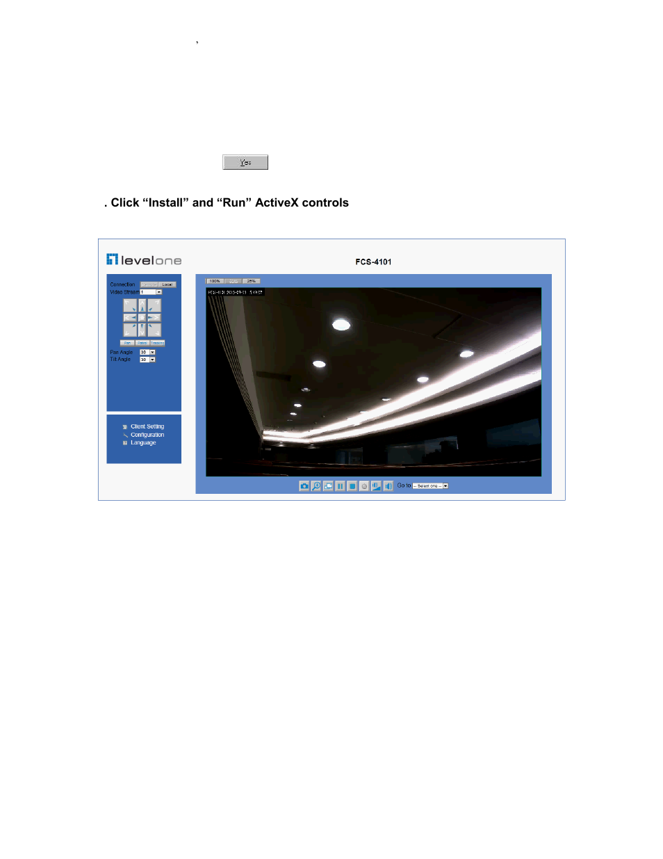 Initial access to the network camera | LevelOne FCS-4101 User Manual | Page 17 / 56