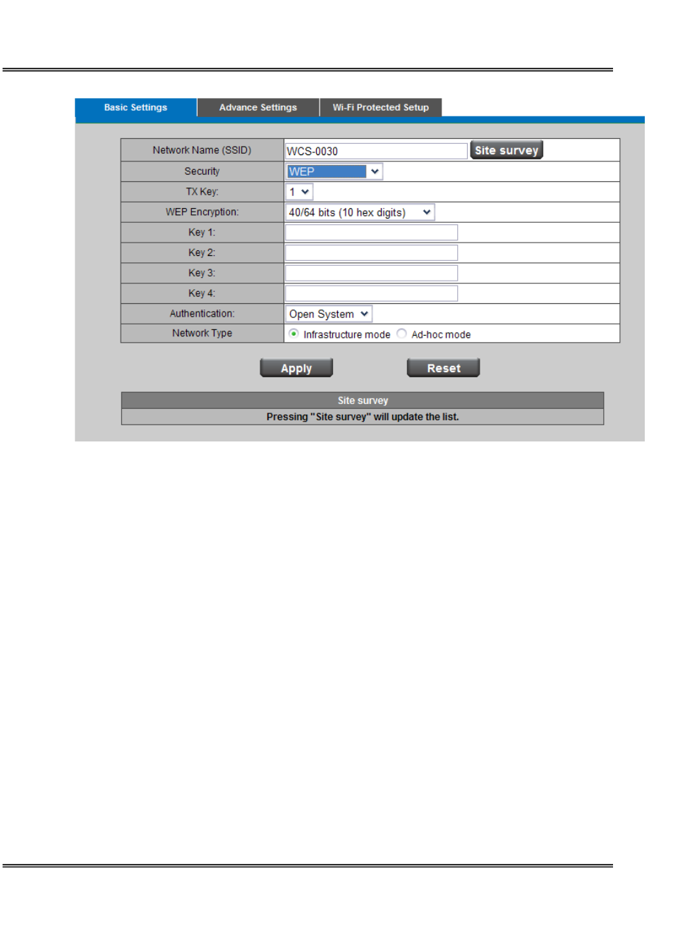 Site survey | LevelOne WCS-0030 User Manual | Page 38 / 56