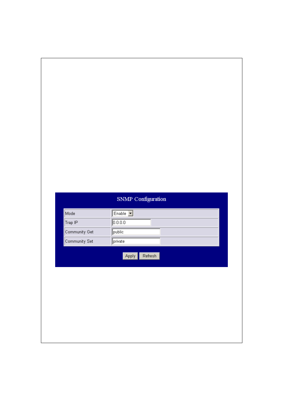 Snmp | LevelOne GES-0852 User Manual | Page 24 / 29