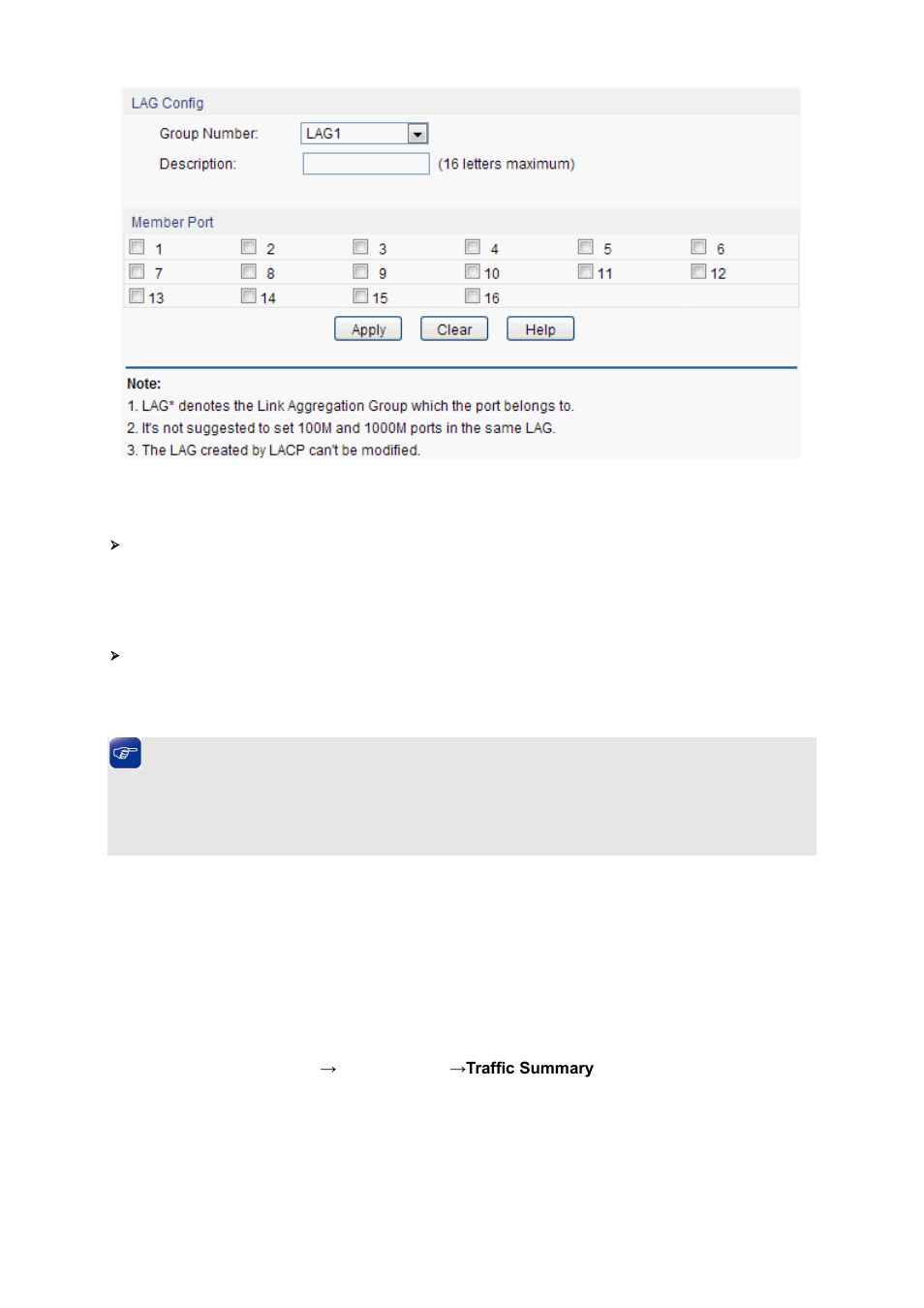 Traffic monitor, Traffic summary, 3 traffic monitor | 1 traffic summary | LevelOne GES-1651 User Manual | Page 36 / 128