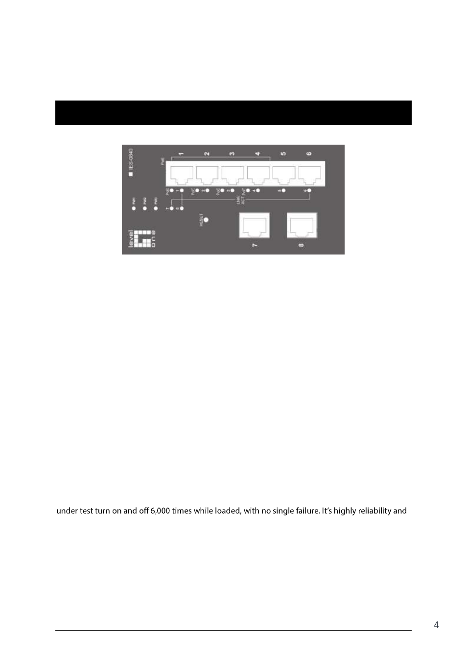 Overview, Ndustrial, Mart | Thernet, Witch, Industrial web-smart poe ethernet switch | LevelOne IES-0840 User Manual | Page 4 / 19