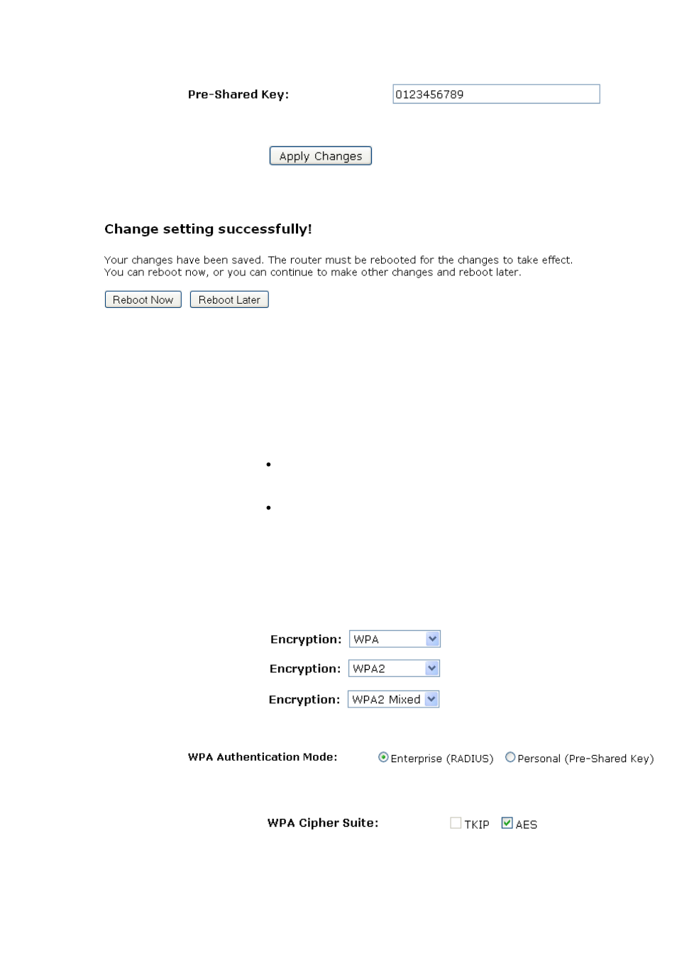Wpa/wpa2/wpa2 mixed + enterprise (radius) | LevelOne WAP-6110 User Manual | Page 54 / 150