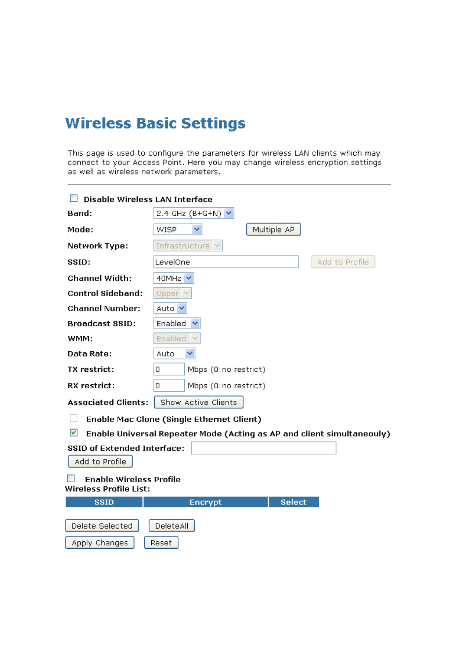 Configure wireless isp + site survey | LevelOne WAP-6110 User Manual | Page 75 / 150