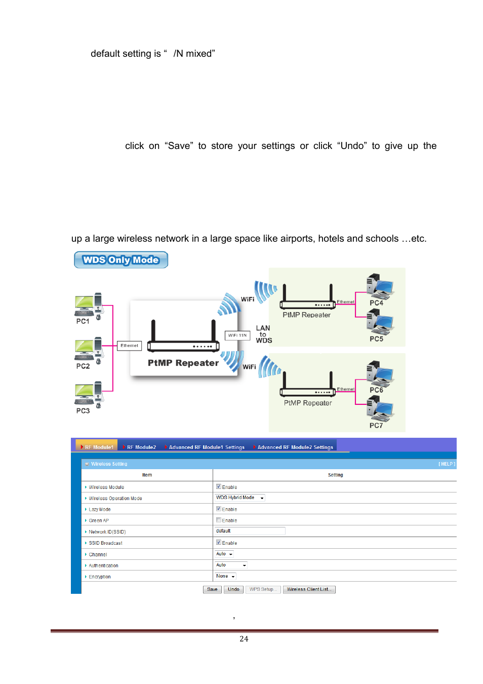 Wds only mode | LevelOne WAP-6150 User Manual | Page 24 / 49