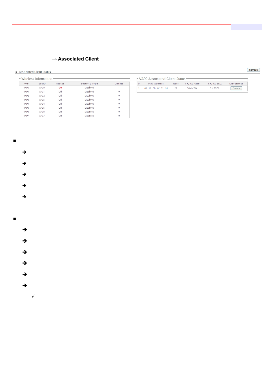 3 monitor associated wireless clients | LevelOne WHG-1000 User Manual | Page 49 / 136
