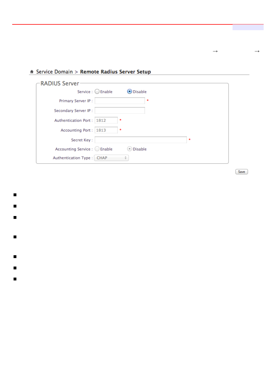 5 configure remote radius server | LevelOne WHG-1000 User Manual | Page 94 / 136