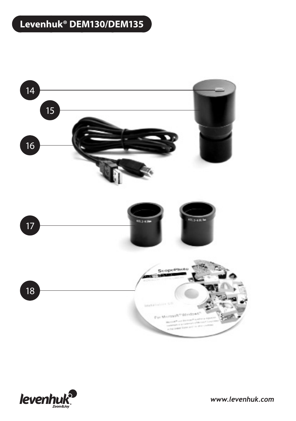 Levenhuk 3L NG Microscope User Manual | Page 3 / 41