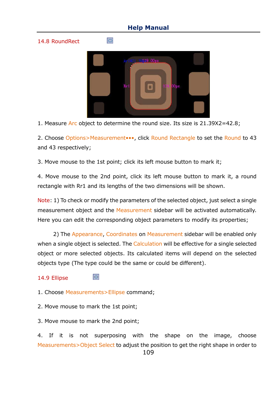 8 roundrect, 9 ellipse, Roundrect | Ellipse | Levenhuk C800 NG Digital Camera, USB 2.0 User Manual | Page 117 / 143