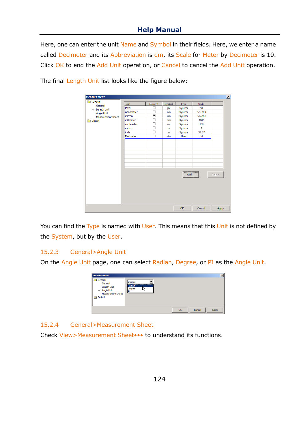 3 general>angle unit, 4 general>measurement sheet, General>angle unit | General>measurement sheet | Levenhuk C800 NG Digital Camera, USB 2.0 User Manual | Page 132 / 143