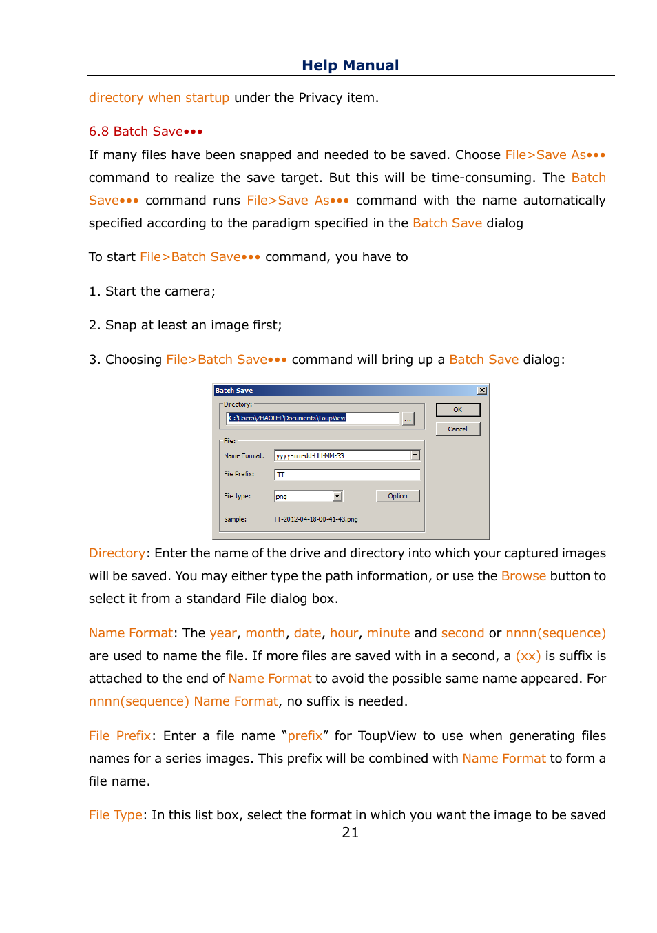 8 batch save, Batch save | Levenhuk C800 NG Digital Camera, USB 2.0 User Manual | Page 29 / 143