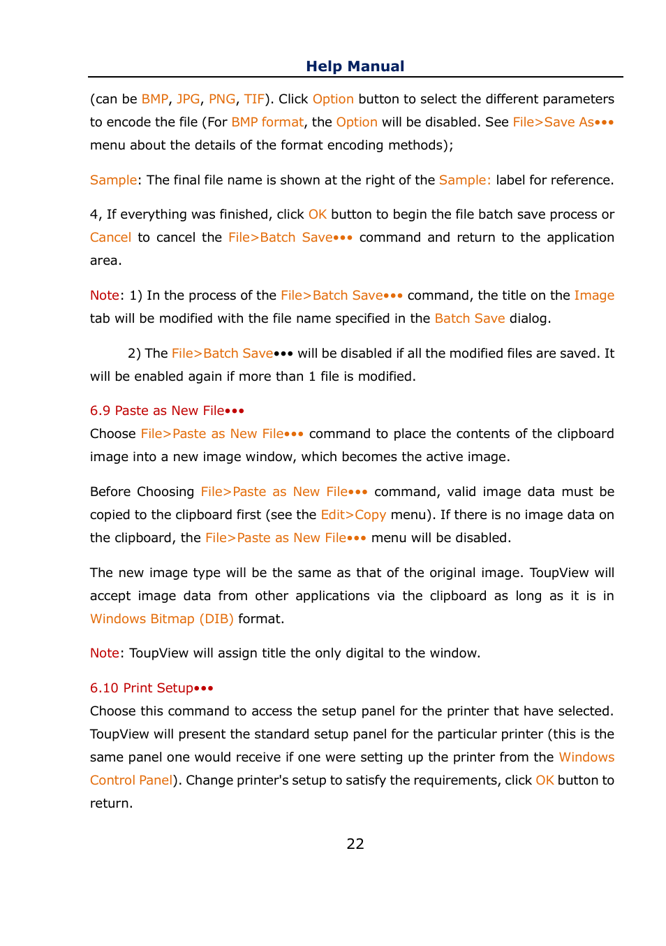 9 paste as new file, 10 print setup, Paste as new file | Print setup | Levenhuk C800 NG Digital Camera, USB 2.0 User Manual | Page 30 / 143