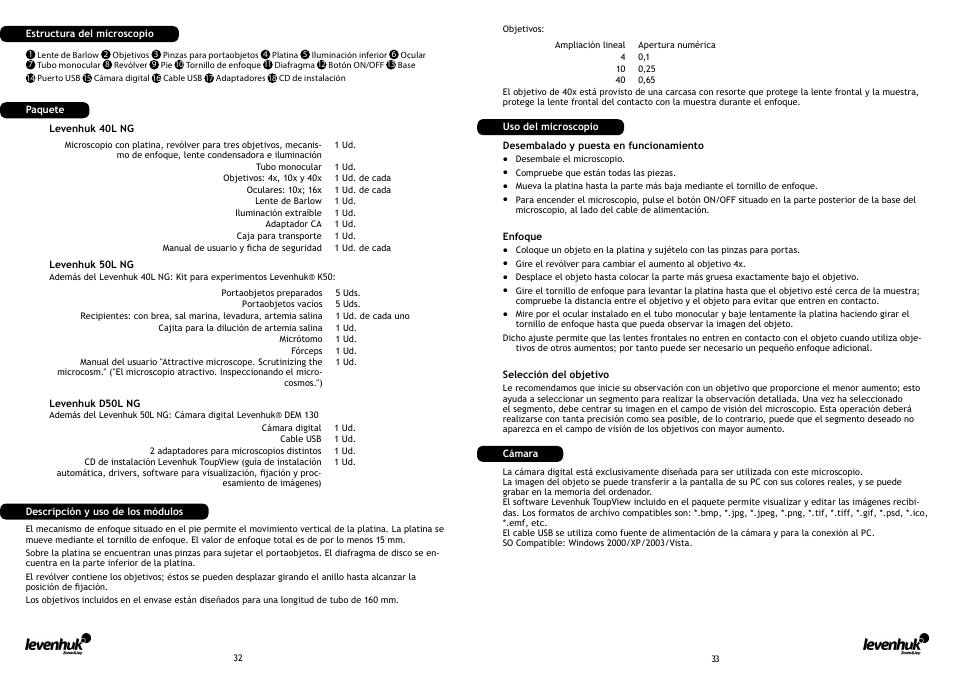 Levenhuk D50L NG Digital Microscope User Manual | Page 18 / 23