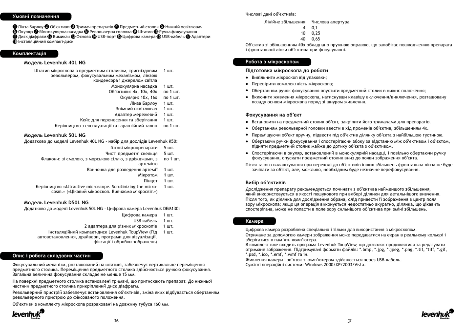 Levenhuk D50L NG Digital Microscope User Manual | Page 20 / 23