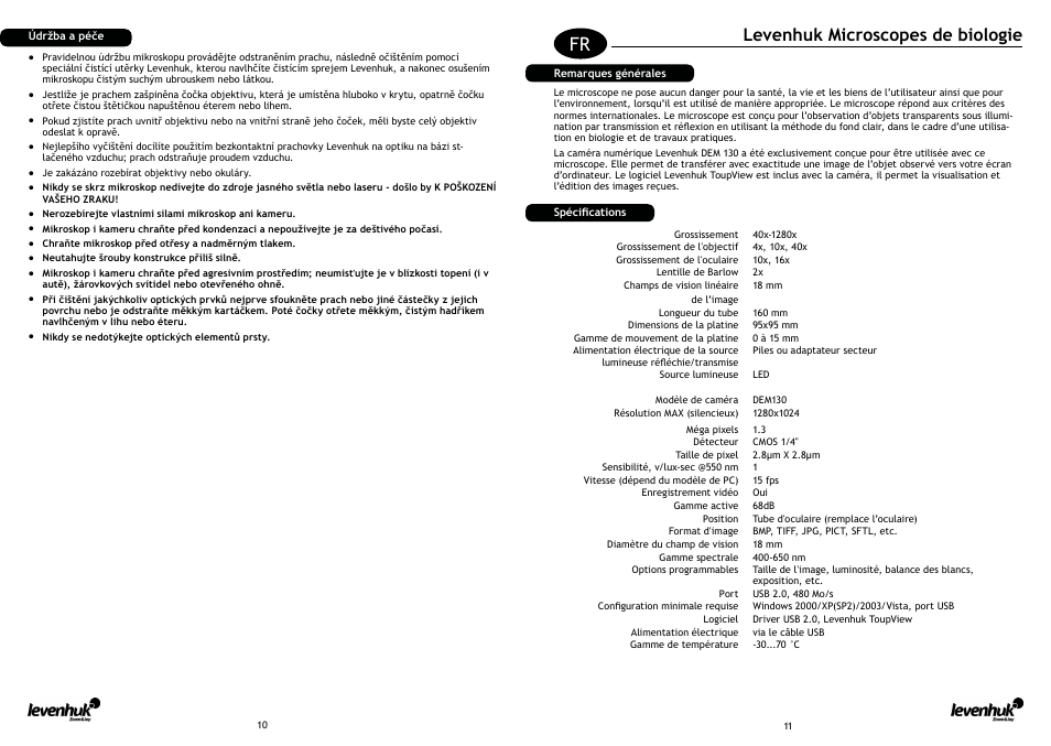 Levenhuk microscopes de biologie | Levenhuk D50L NG Digital Microscope User Manual | Page 7 / 23