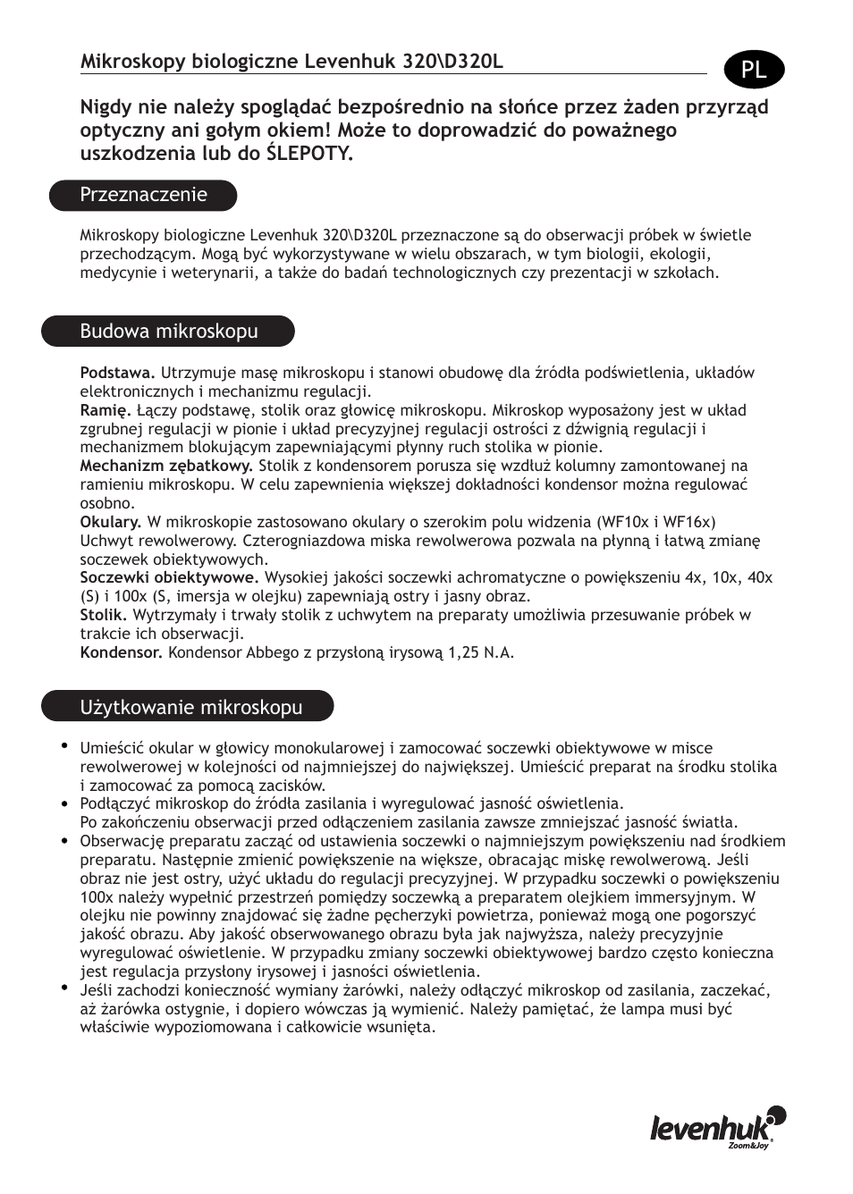 Levenhuk D320L Digital Biological Microscope User Manual | Page 15 / 28