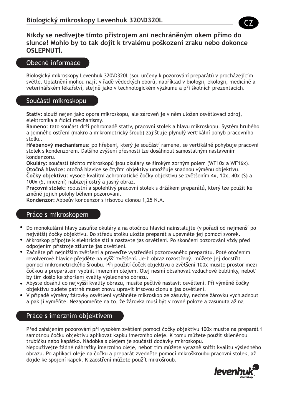 Levenhuk D320L Digital Biological Microscope User Manual | Page 7 / 28