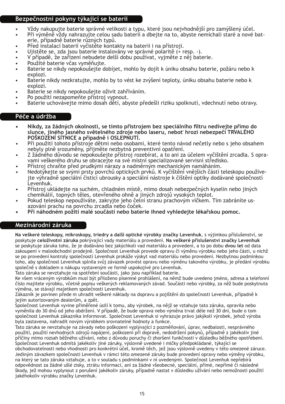 Levenhuk Skyline 70x700 AZ Telescope User Manual | Page 16 / 36