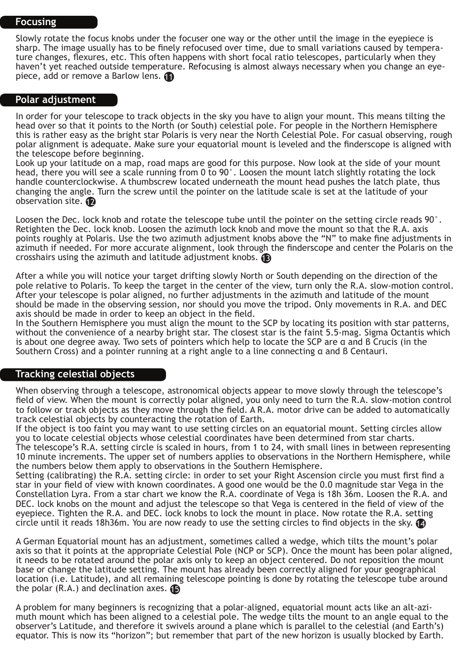 Levenhuk Skyline 130x900 EQ Telescope User Manual | Page 13 / 48
