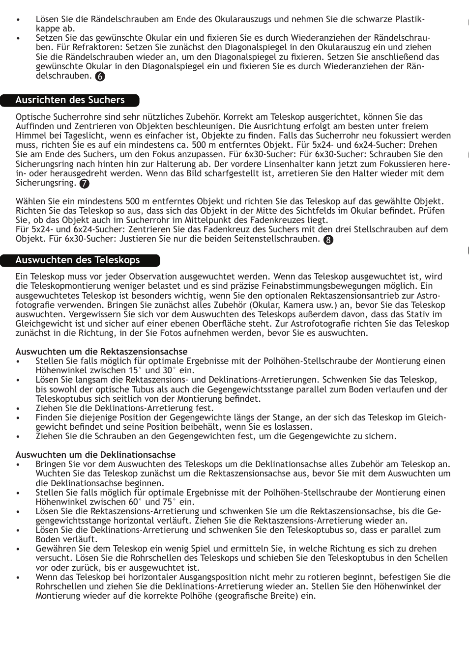 Levenhuk Skyline 130x900 EQ Telescope User Manual | Page 24 / 48