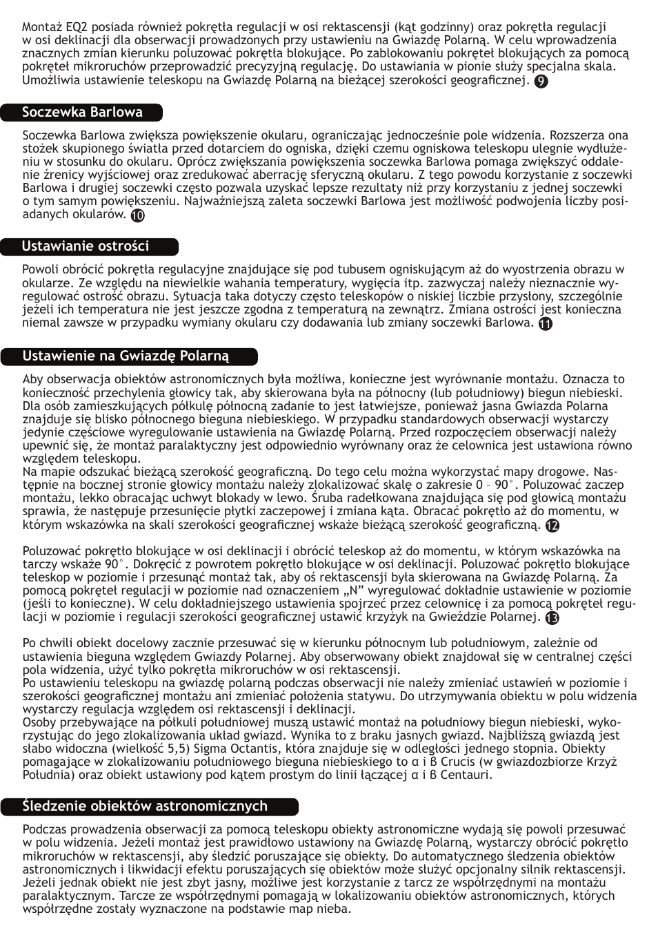 Levenhuk Skyline 130x900 EQ Telescope User Manual | Page 31 / 48
