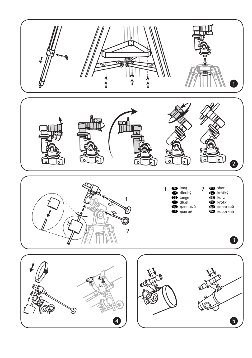 Levenhuk Skyline 130x900 EQ Telescope User Manual | Page 7 / 48