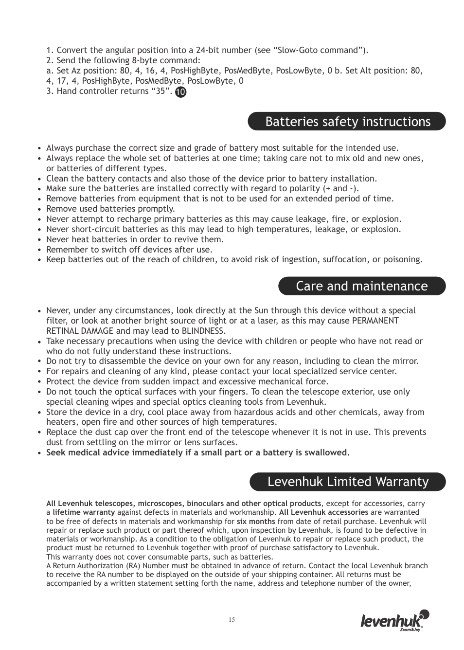 Levenhuk SkyMatic 127 GT MAK User Manual | Page 17 / 64