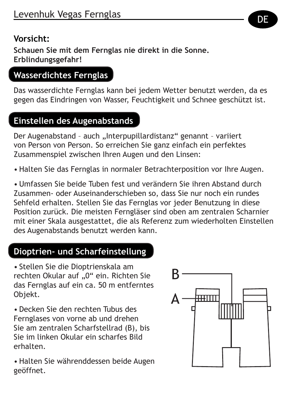 De levenhuk vegas fernglas | Levenhuk Vegas 15x56 Binoculars User Manual | Page 11 / 28