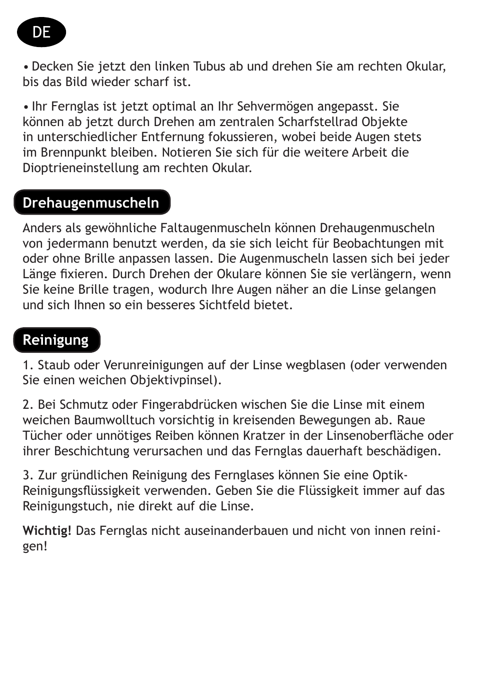 Levenhuk Vegas 15x56 Binoculars User Manual | Page 12 / 28