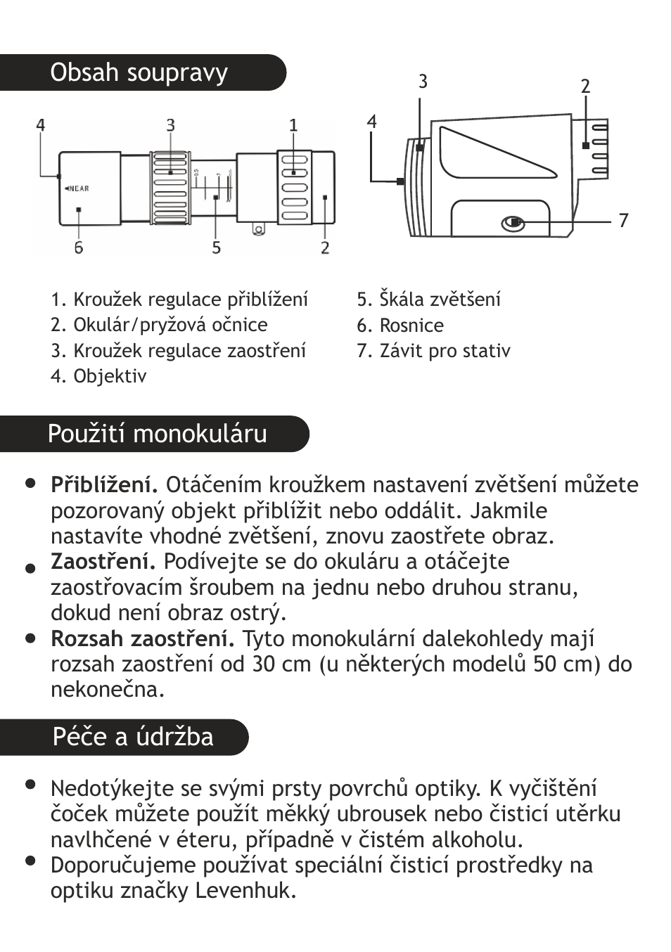 Levenhuk Wise 10-30x25 Monocular User Manual | Page 10 / 40