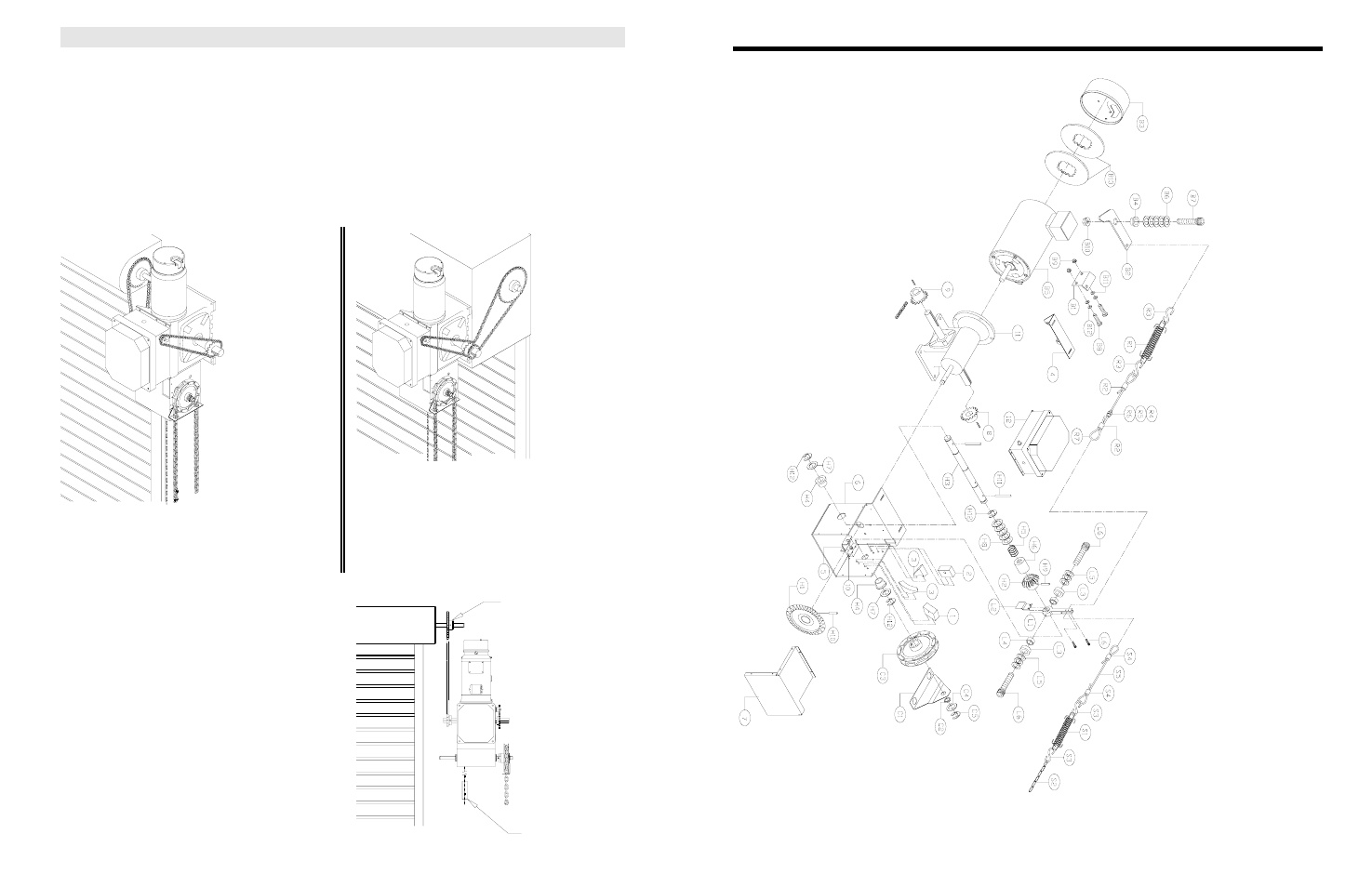 Illustrated parts – model gh 5hp, Gh 5hp, Operator mounting | Illustrated parts – model | LiftMaster GH5HP 5 HP Heavy Industrial-Duty Gear-Reduced Hoist Operator User Manual | Page 17 / 20