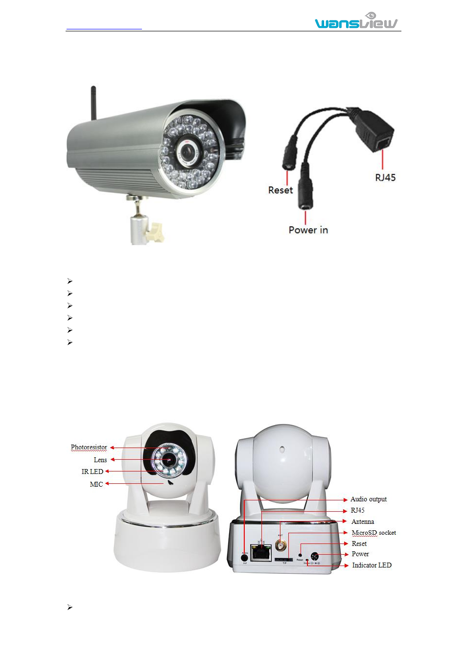 Hd waterproof camera ncz551mw, Hd ptz camera ncz552mw | WansView NCZ554MW User Manual | Page 19 / 22