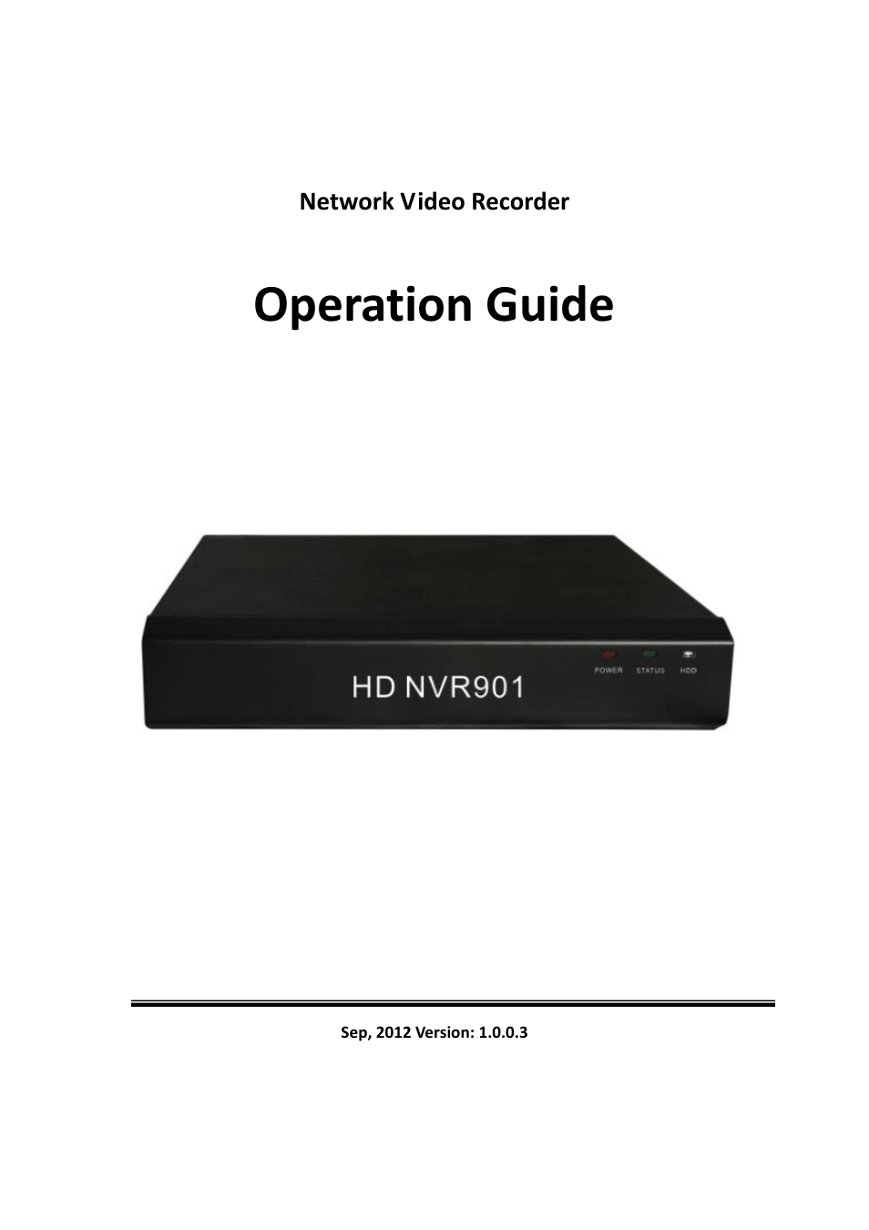 WansView NVR901 User Manual | 12 pages