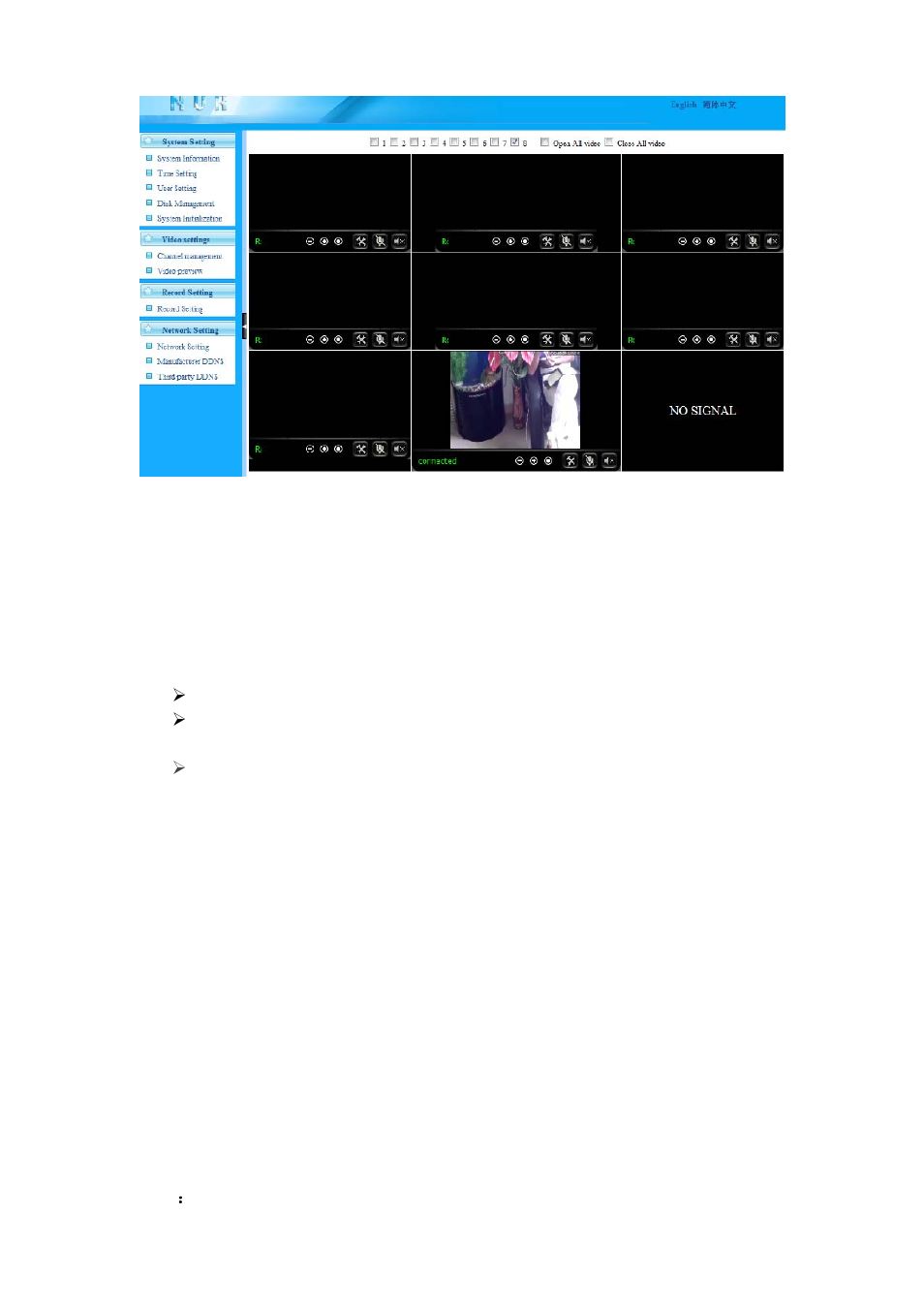 4 record settings, 5 network setting, Record settings | Network setting | WansView NVR901 User Manual | Page 9 / 12