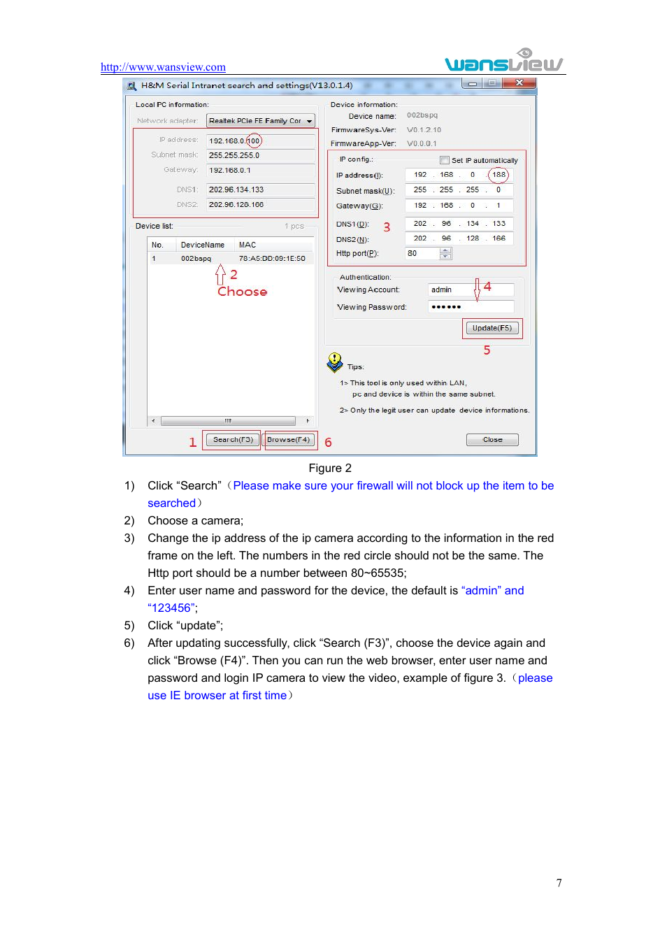 WansView NCM625MW User Manual | Page 8 / 32