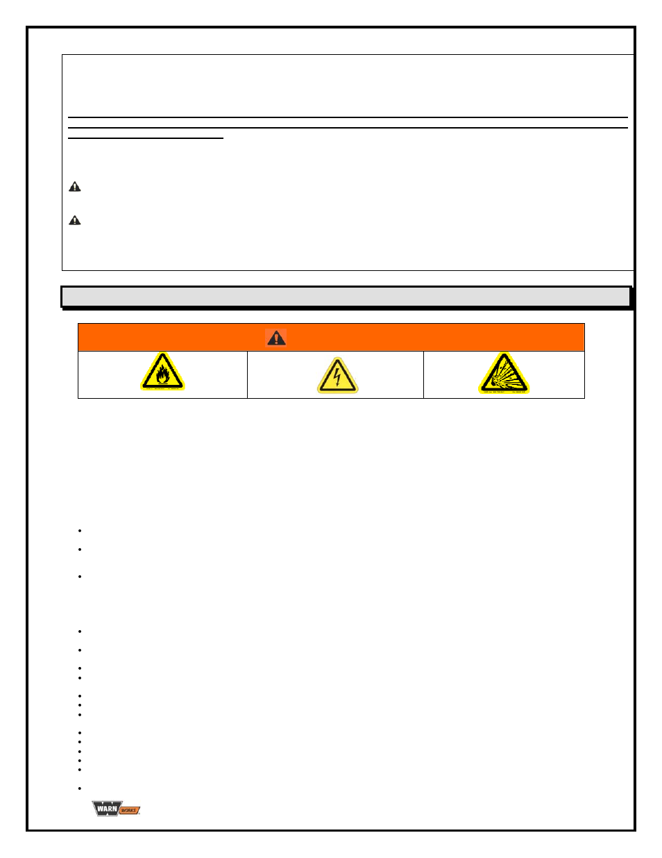 Sicherheitsmaßnahmen, Achtung, Chemische und brandgefahren elektroschockgefahr | Allgemein, Verwendung des ladegeräts | WARN PullzAll BATTERY CHARGER User Manual | Page 18 / 36