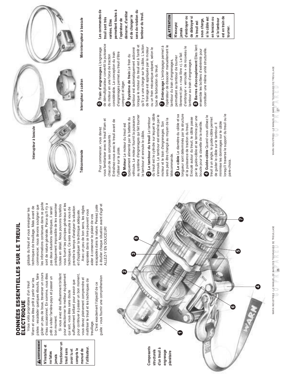 Données essentielles sur le treuil électrique | WARN SNATCH BLOCK User Manual | Page 14 / 30