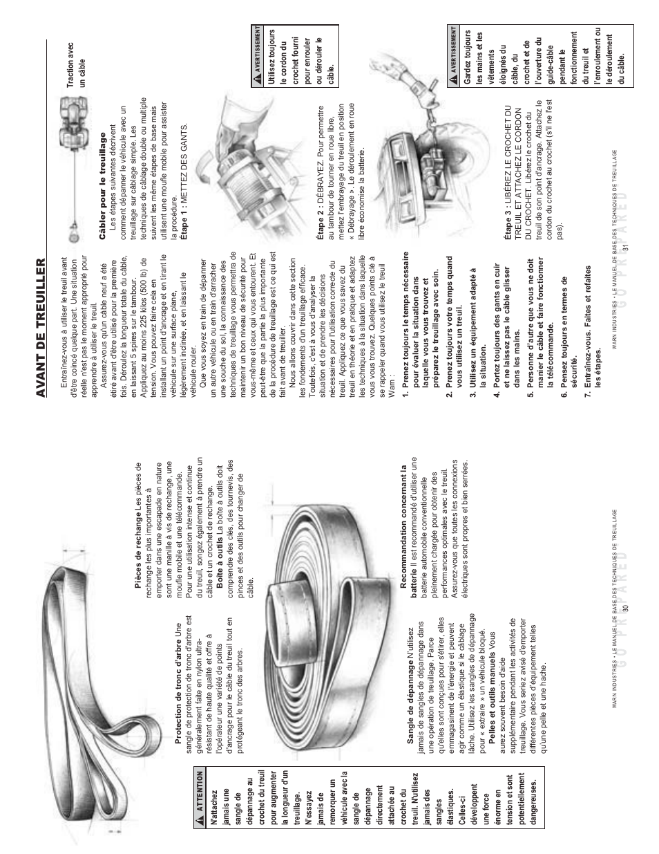 Avant de treuiller | WARN SNATCH BLOCK User Manual | Page 16 / 30