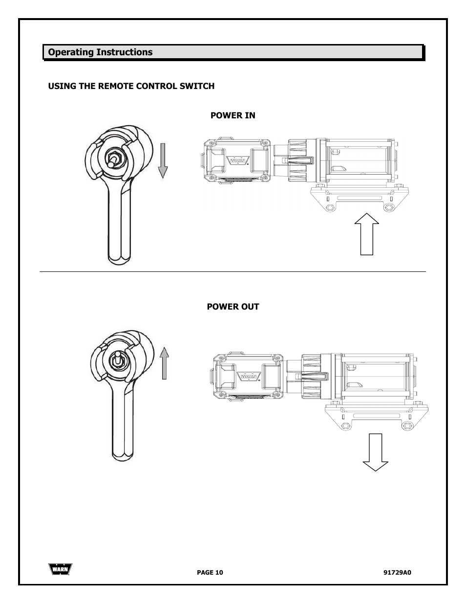 WARN 4000 DC User Manual | Page 10 / 126