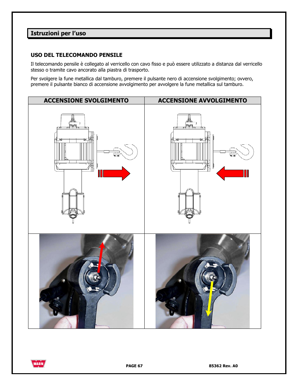 WARN 4700 DC User Manual | Page 67 / 127