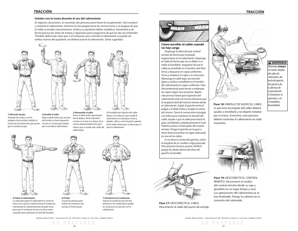 Tracción | WARN Tabor 12K User Manual | Page 31 / 33