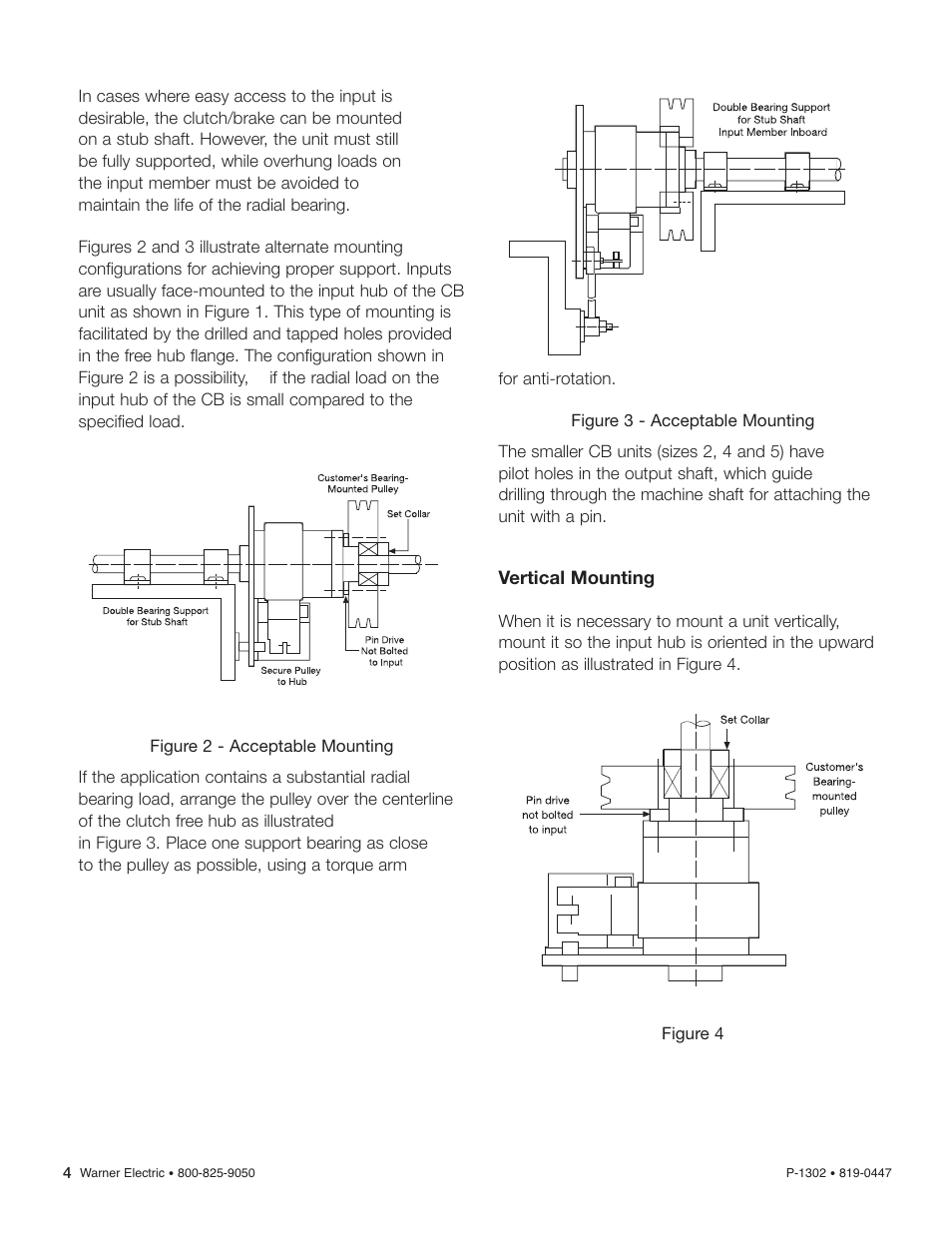 Warner Electric CB Series and Super CB Series CB-4 to CB-10 User Manual | Page 4 / 6